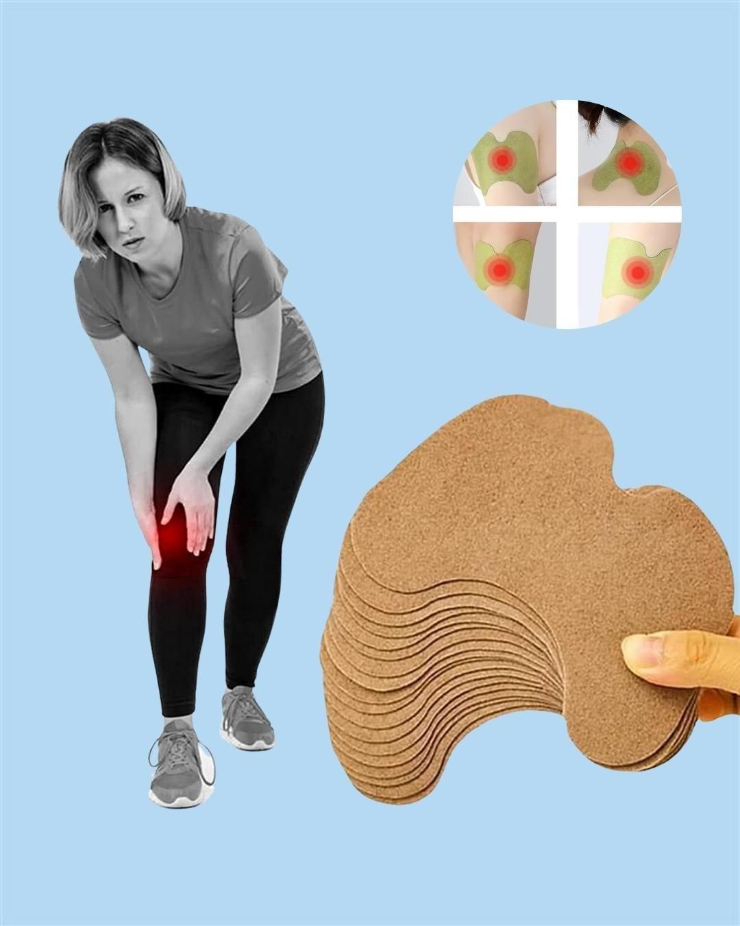 Natural Knee Pain Relief Patches (PACK OF 10)