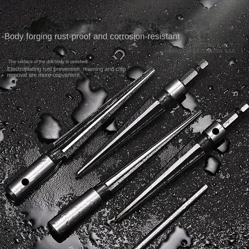 Conical Drill Bits and Milling Cutters Set for Wood and Metal (SET of 4 Pieces)