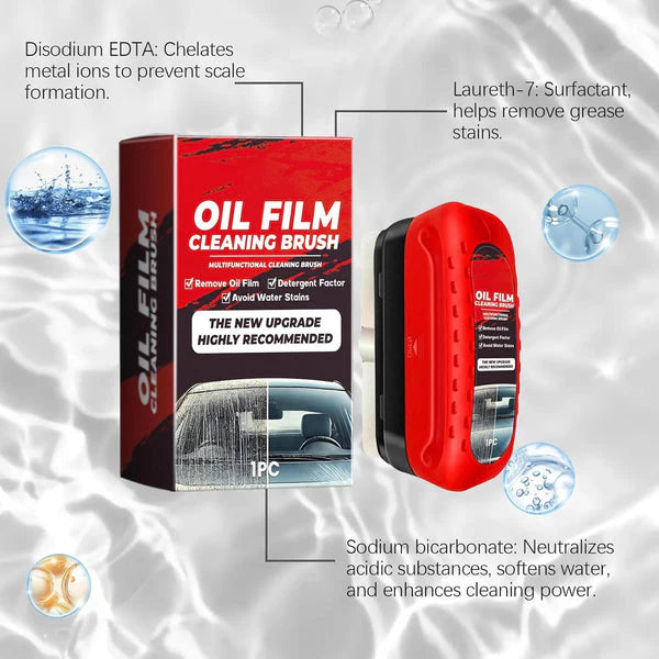 Car Glass Oil Film Cleaning Brush