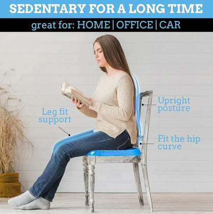 Gel Orthopedic Seat Cushion for Office Chair, Wheelchair, or Home - Gel Cushion for Back Pain