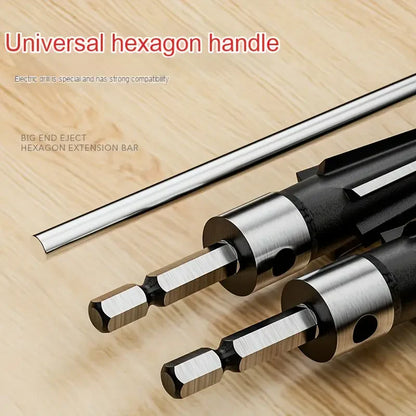 Conical Drill Bits and Milling Cutters Set for Wood and Metal (SET of 4 Pieces)