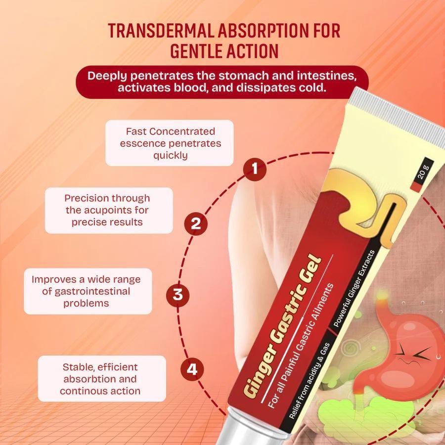 GingerBalm - Ginger Gastric Gel for Instant Stomach & Heartburn Relief 🌿✨ (Buy 1 Get 1 Free🔥🔥)