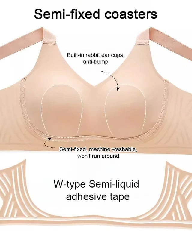 🔥BUY 1 GET 2 FREE 🏆Wire-Free Non-Marking Skin-Friendly Push-Up Bra 🔥