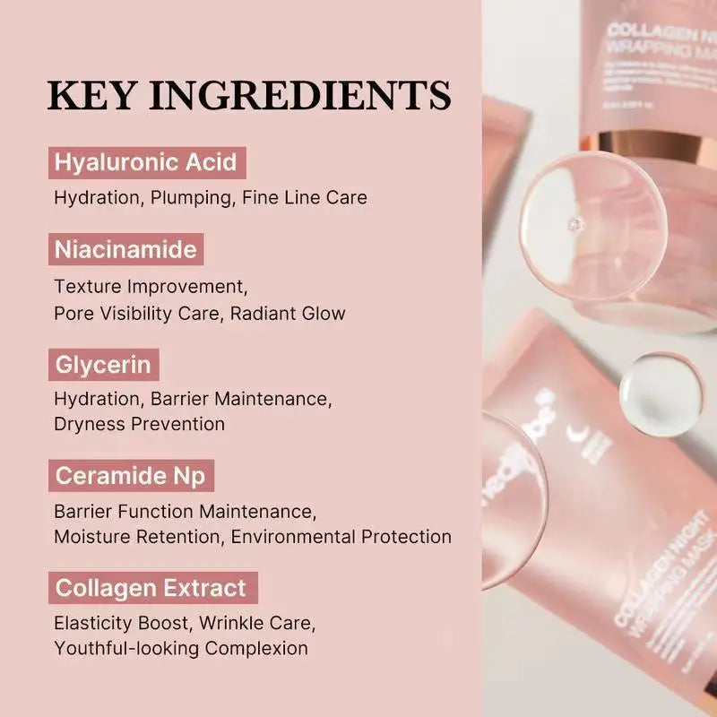 Korean Collagen Over Night Face Mask