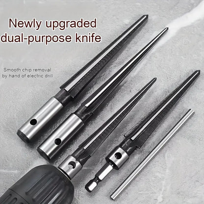 Conical Drill Bits and Milling Cutters Set for Wood and Metal (SET of 4 Pieces)