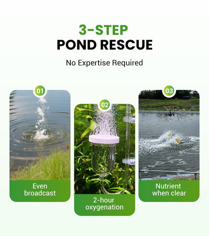 500g Premium Pond Care Powder | Water Clarifier & Algae Control 🐟🌊🔬 | 🔥Buy 1 Get 1 Free🔥