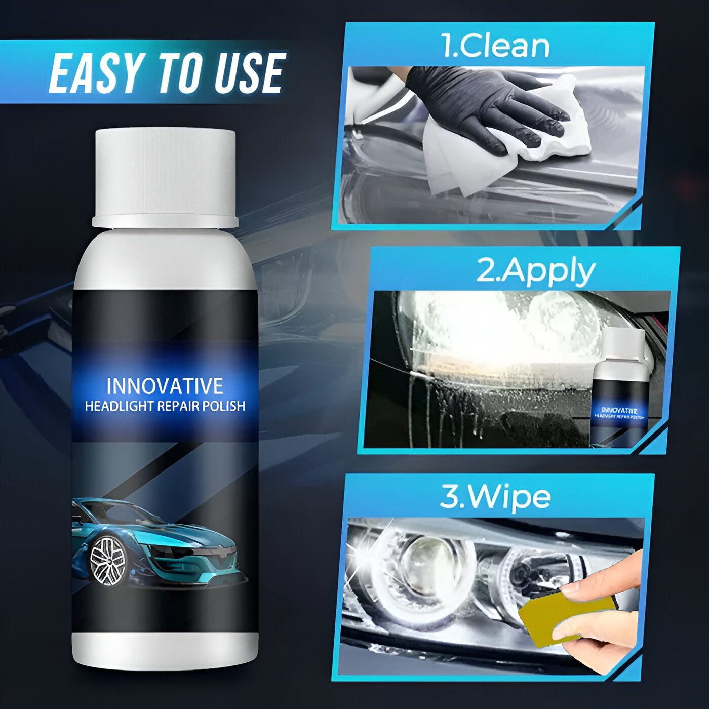 Car Headlight Repair Fluid (Buy 1 Get 1 Free)