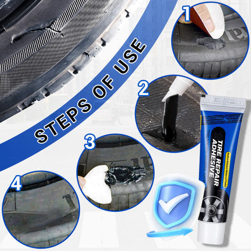 Weather-Resistant Waterproof Flexible Tire Repair Adhesive ( Buy 1 Get 1 Free 🔥🔥) 